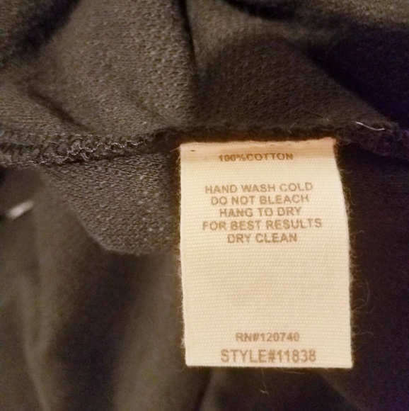 NWT Hem & Thread Black Textured Cotton Hoodie S - Picture 7 of 7